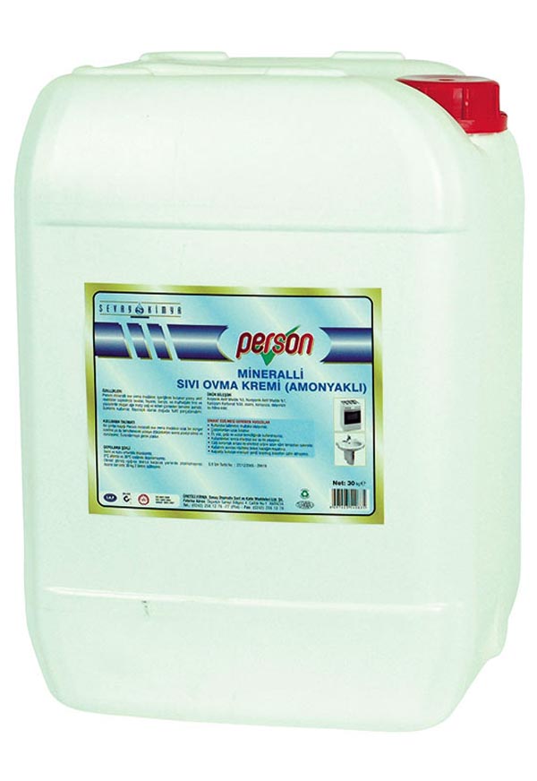 PERSON MİNERALLİ OVMA KREMİ (AMONYAK) 30 L